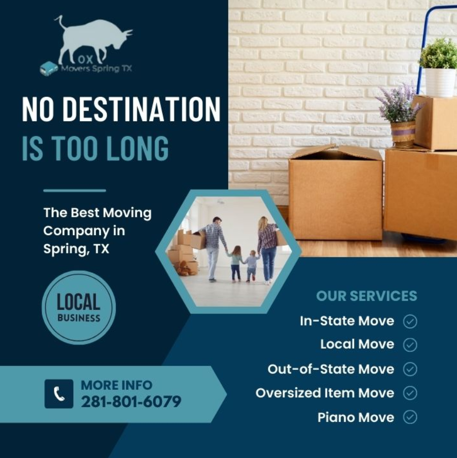 Ox Movers Spring TX: Offering Unparalleled Quality and Affordability in ...