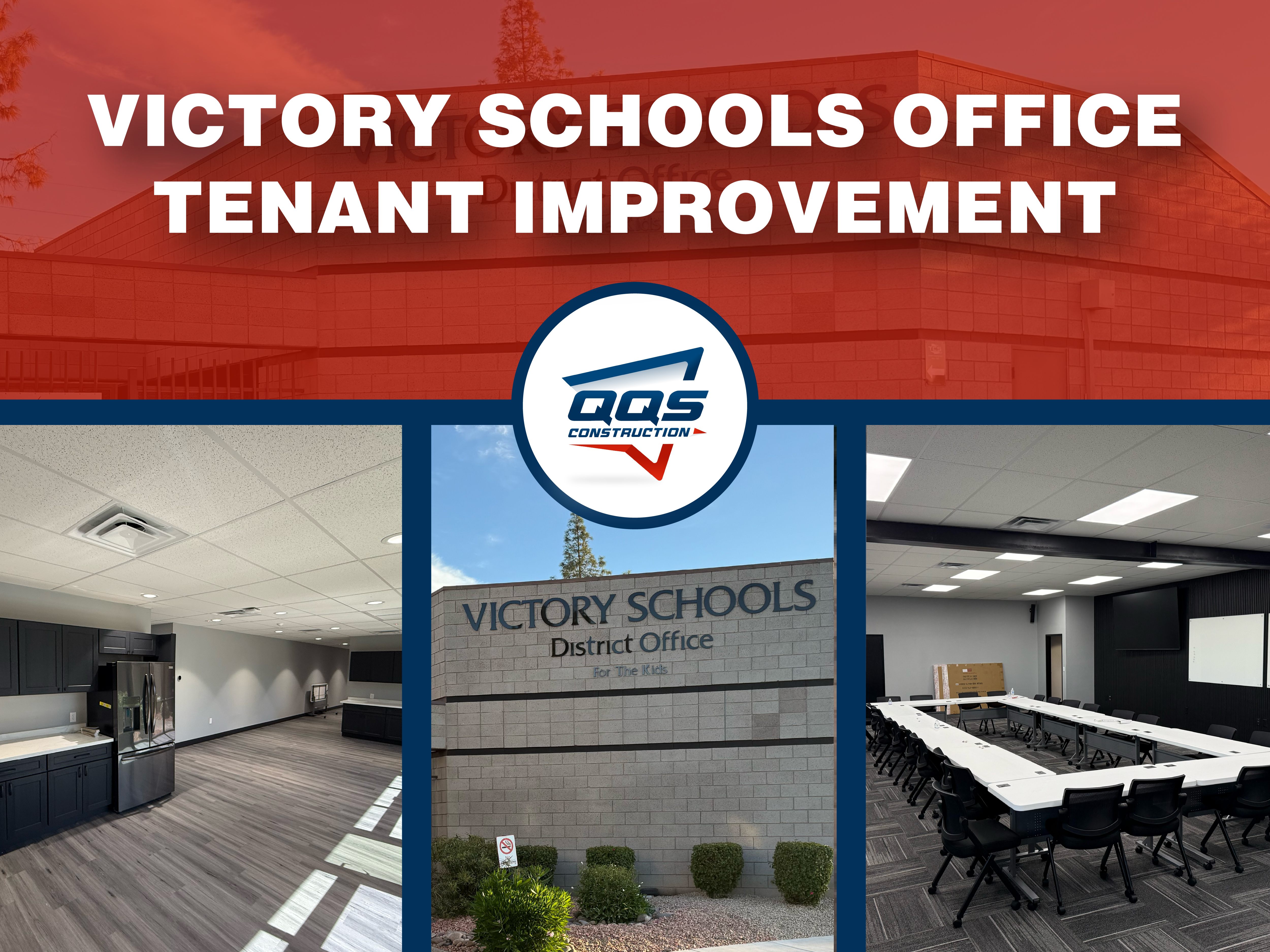 Commercial Contractor QQS Construction Announces Completion of Victory Schools Tenant Improvement Project in Phoenix