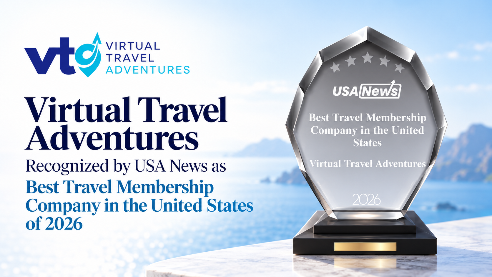 Virtual Travel Adventures Named USA News’ Best Travel Membership Company in the United States of 2026